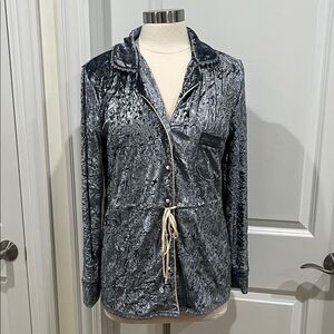 Pol Crushed Velvet Smoking Jacket new without tag